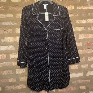 Anthropologie Long Sleeve Pajama Dress - S